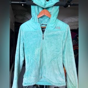 Turquoise North Face soft jacket